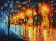 Schilderij straat modern - Artello
