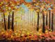 Schilderij bomen herfst - Artello