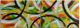 Schilderij abstract cirkels 2 luik 140 x 50 Artello