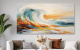 Schilderij abstract color waves Artello