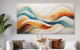 Schilderij abstract color waves Artello