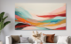 Schilderij abstract color waves Artello