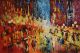 Schilderij abstract mensen 120 x 60 - Artello