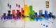 Schilderij abstract New York - Artello