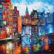 Schilderij Amsterdam - Artello