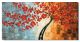 Schilderij bloemen rood - Artello