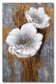 Schilderij bloemen wit 60 x 90 - Artello