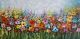 Schilderij bloemenveld - Artello