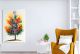 Schilderij boom kleurrijk - Artello