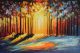 Schilderij bos modern - Artello