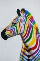 Schilderij gekleurde zebra modern - Artello