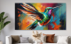 Schilderij kolibrie kleurrijk Artello