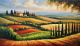Schilderij landschap Italie - Artello
