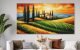 Schilderij landschap Italie zonsondergang Artello