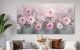 schilderij love pink flowers artello