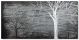 Schilderij Metaal bomen zwart / wit 120 x 60 Artello