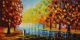 Schilderij modern bomen - Artello