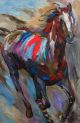 Schilderij modern paard - Artello