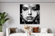 schilderij modern portret zwart wit artello