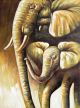Schilderij olifant en kalf 75 x 100 Artello
