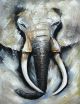 Schilderij olifant modern realistisch - Artello
