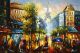 Schilderij Parijs abstract - Artello