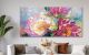 Schilderij roze bloemen - Artello