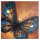 Schilderij vlinder abstract - Artello