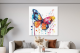 Schilderij vlinder Artello