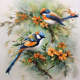 Schilderij vogeltjes - Artello