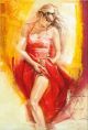 Schilderij vrouw passion - Artello