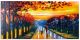 Schilderij wandeling met hond 120 x 60 - Artello