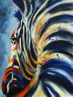 Schilderij zebra artistiek - Artello