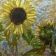 Schilderij zonnebloemen 80 x 80 - Artello