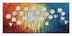 Schilderij witte bloemen kleurrijk 120 x 60 - Artello