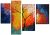 Schilderij 4 luik modern boom 140x100 Artello
