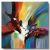 Schilderij abstracte kunst 75 x 75 Artello