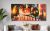 Schilderij city at night - Artello