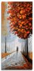 Schilderij herfst wandeling 60 x 120 - Artello