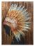 Schilderij indiaanse vrouw 80 x 120 - Artello