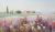 Schilderij landschap italie bloemenveld - Artello