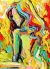 Schilderij modern vrouw - Artello