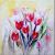 Schilderij tulpen 80 x 80 - Artello