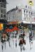 Schilderij winkelstraat figuratief - Artello